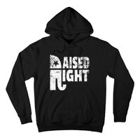 Funny Raised Right Elephant Vote Republican Party Red State Hoodie