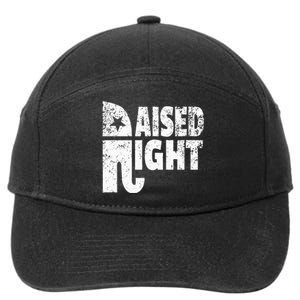 Funny Raised Right Elephant Vote Republican Party Red State 7-Panel Snapback Hat