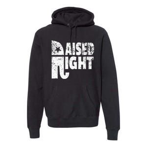 Funny Raised Right Elephant Vote Republican Party Red State Premium Hoodie