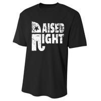 Funny Raised Right Elephant Vote Republican Party Red State Performance Sprint T-Shirt