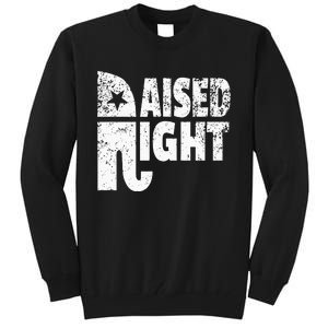 Funny Raised Right Elephant Vote Republican Party Red State Tall Sweatshirt