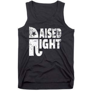 Funny Raised Right Elephant Vote Republican Party Red State Tank Top