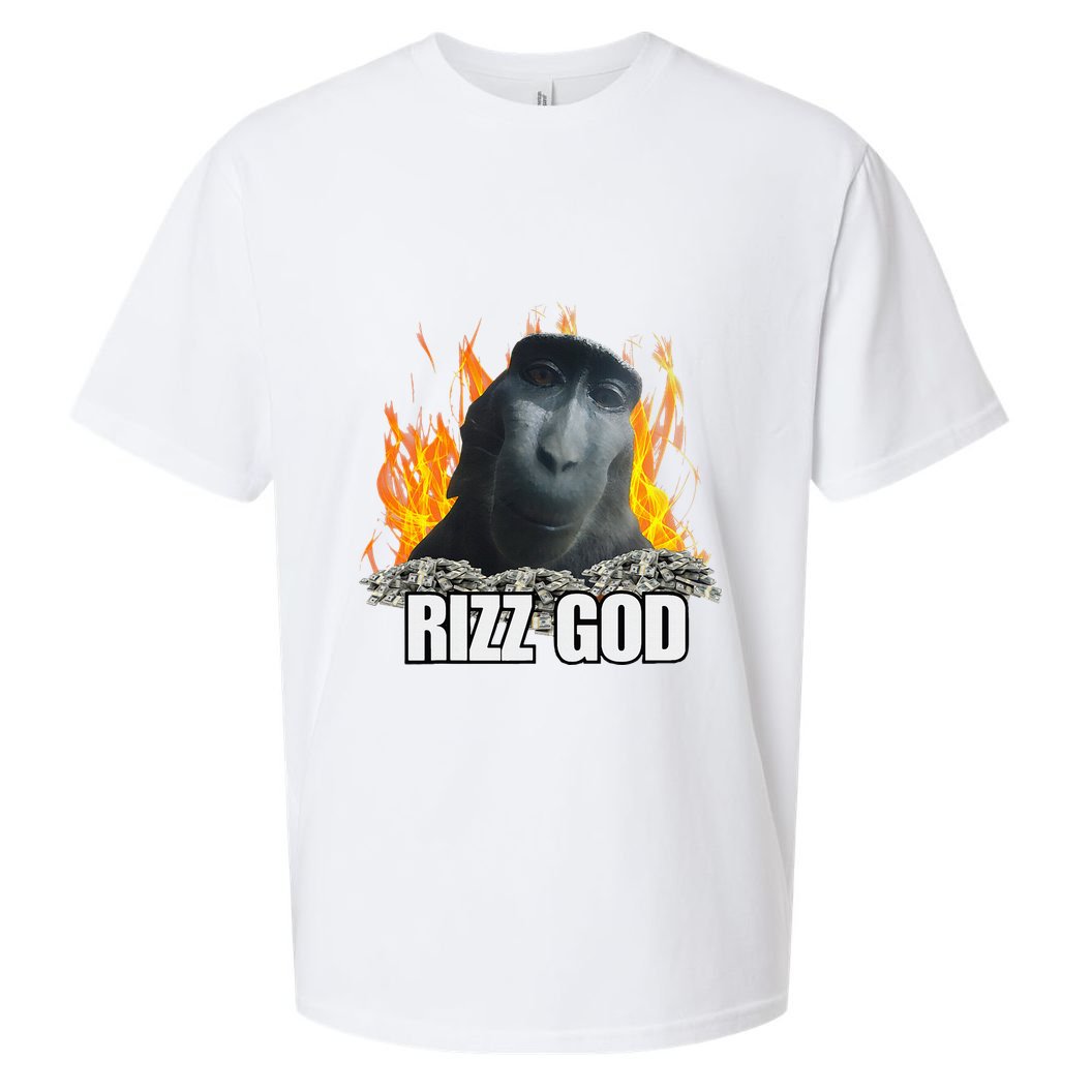 Funny Rizz Rizzler Rizz God Slang Meme Trending Social Media Sueded Cloud Jersey T-Shirt