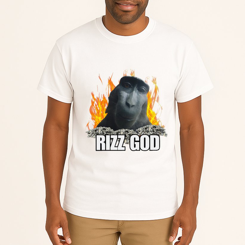 Funny Rizz Rizzler Rizz God Slang Meme Trending Social Media Tall T-Shirt