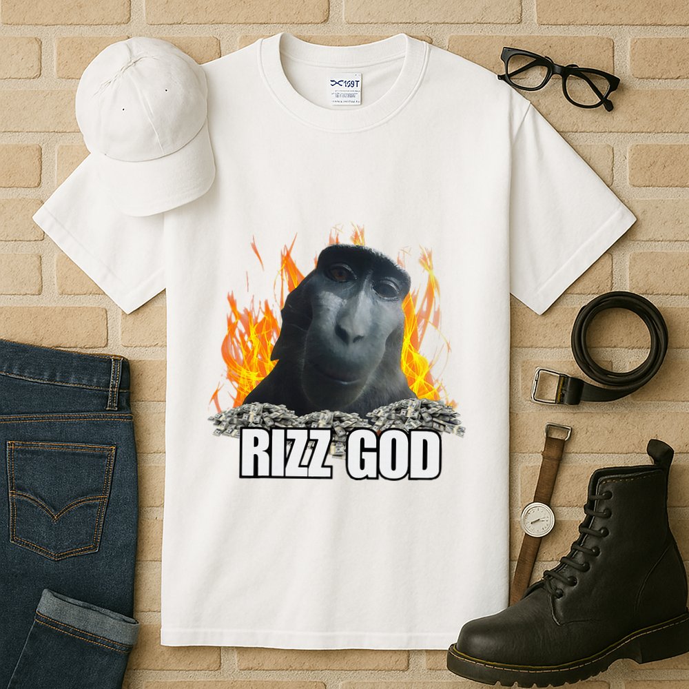 Funny Rizz Rizzler Rizz God Slang Meme Trending Social Media Tall T-Shirt
