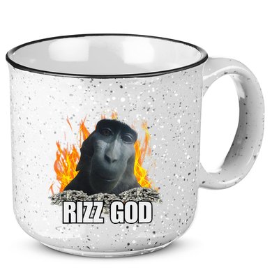 Funny Rizz Rizzler Rizz God Slang Meme Trending Social Media 15oz Campfire Ceramic Mug