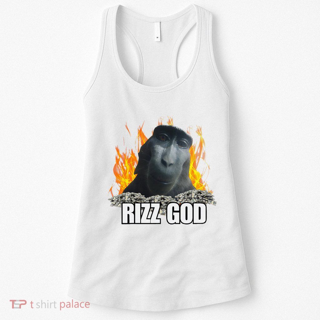 Funny Rizz Rizzler Rizz God Slang Meme Trending Social Media Womens Tank Top