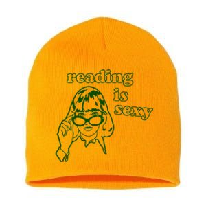 Funny Rory Reading Is Sexy Short Acrylic Beanie