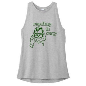 Funny Rory Reading Is Sexy Ladies PosiCharge Tri-Blend Wicking Tank