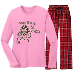 Funny Rory Reading Is Sexy Women's Long Sleeve Flannel Pajama Set 