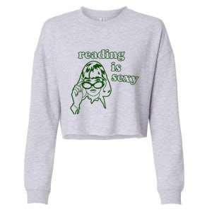 Funny Rory Reading Is Sexy Cropped Pullover Crew