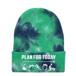 Funny Roofing Roofer Plan For Today Coffee Roofing Beer Tie Dye 12in Knit Beanie