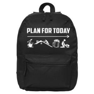 Funny Roofing Roofer Plan For Today Coffee Roofing Beer 16 in Basic Backpack