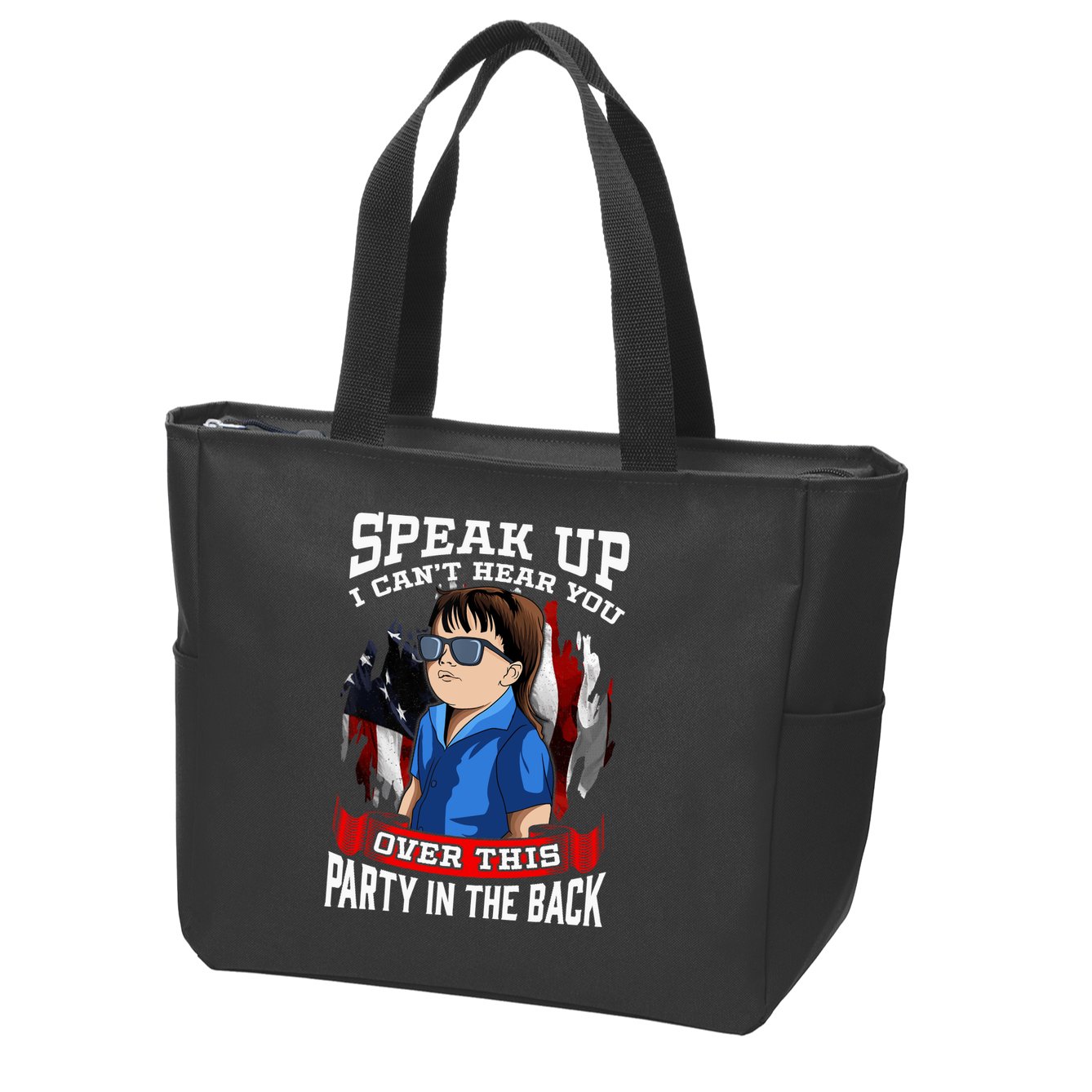 Funny Redneck Redneck Funny Redneck Mullet Zip Tote Bag