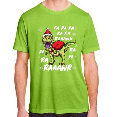 Fa Ra Ra Ra Rawr T Rex Funny Dinosaur Ugly Christmas Gift Adult ChromaSoft Performance T-Shirt