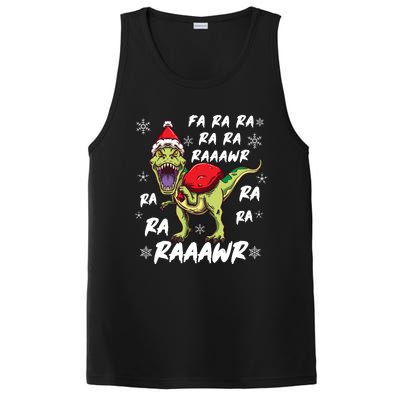 Fa Ra Ra Ra Rawr T Rex Funny Dinosaur Ugly Christmas Gift PosiCharge Competitor Tank