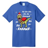 Fa Ra Ra Ra Rawr T Rex Funny Dinosaur Ugly Christmas Gift Tall T-Shirt