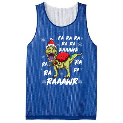 Fa Ra Ra Ra Rawr T Rex Funny Dinosaur Ugly Christmas Gift Mesh Reversible Basketball Jersey Tank