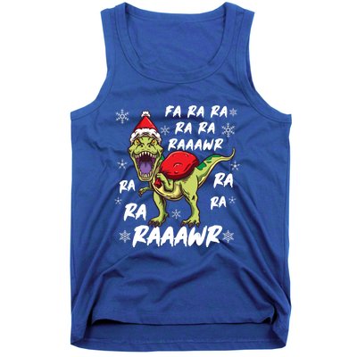 Fa Ra Ra Ra Rawr T Rex Funny Dinosaur Ugly Christmas Gift Tank Top