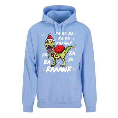 Fa Ra Ra Ra Rawr T Rex Funny Dinosaur Ugly Christmas Gift Unisex Surf Hoodie