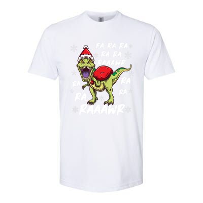 Fa Ra Ra Ra Rawr T Rex Funny Dinosaur Ugly Christmas Gift Softstyle CVC T-Shirt