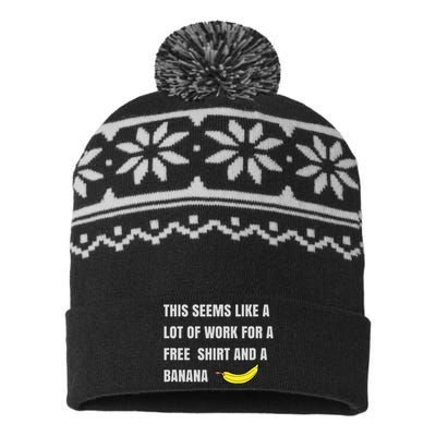 Funny Running Race For Runners And Half Marathon USA-Made Snowflake Beanie