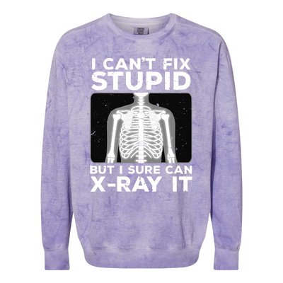 Funny Radiologist Rad Tech Xray Radiologist Colorblast Crewneck Sweatshirt