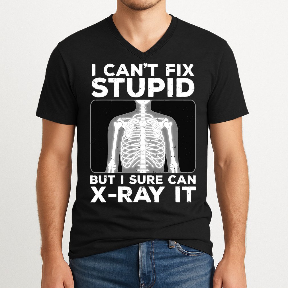 Funny Radiologist Rad Tech Xray Radiologist V-Neck T-Shirt