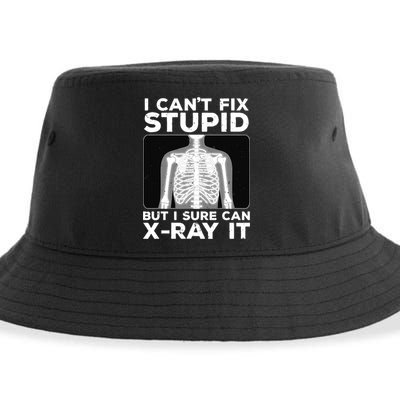 Funny Radiologist Rad Tech Xray Radiologist Sustainable Bucket Hat