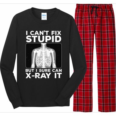 Funny Radiologist Rad Tech Xray Radiologist Long Sleeve Pajama Set