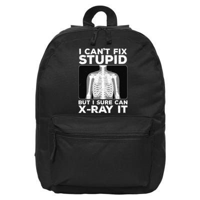 Funny Radiologist Rad Tech Xray Radiologist 16 in Basic Backpack