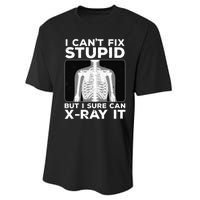 Funny Radiologist Rad Tech Xray Radiologist Performance Sprint T-Shirt