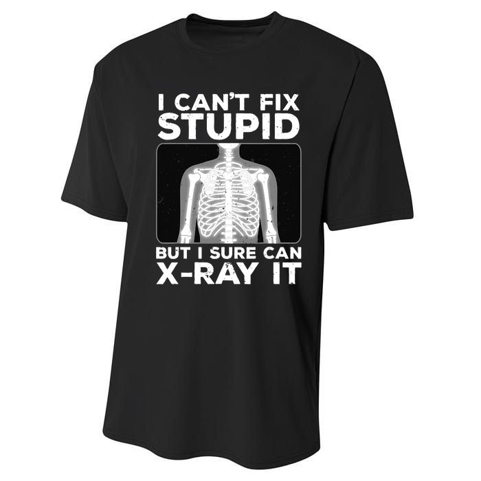 Funny Radiologist Rad Tech Xray Radiologist Performance Sprint T-Shirt