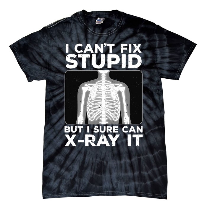 Funny Radiologist Rad Tech Xray Radiologist Tie-Dye T-Shirt