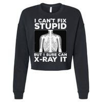 Funny Radiologist Rad Tech Xray Radiologist Cropped Pullover Crew