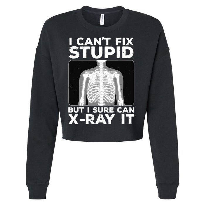 Funny Radiologist Rad Tech Xray Radiologist Cropped Pullover Crew