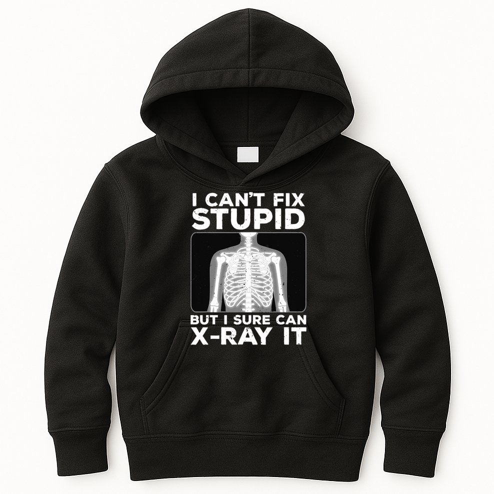 Funny Radiologist Rad Tech Xray Radiologist Kids Hoodie