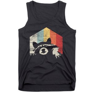 Funny Retro Raccoon Gift Tank Top