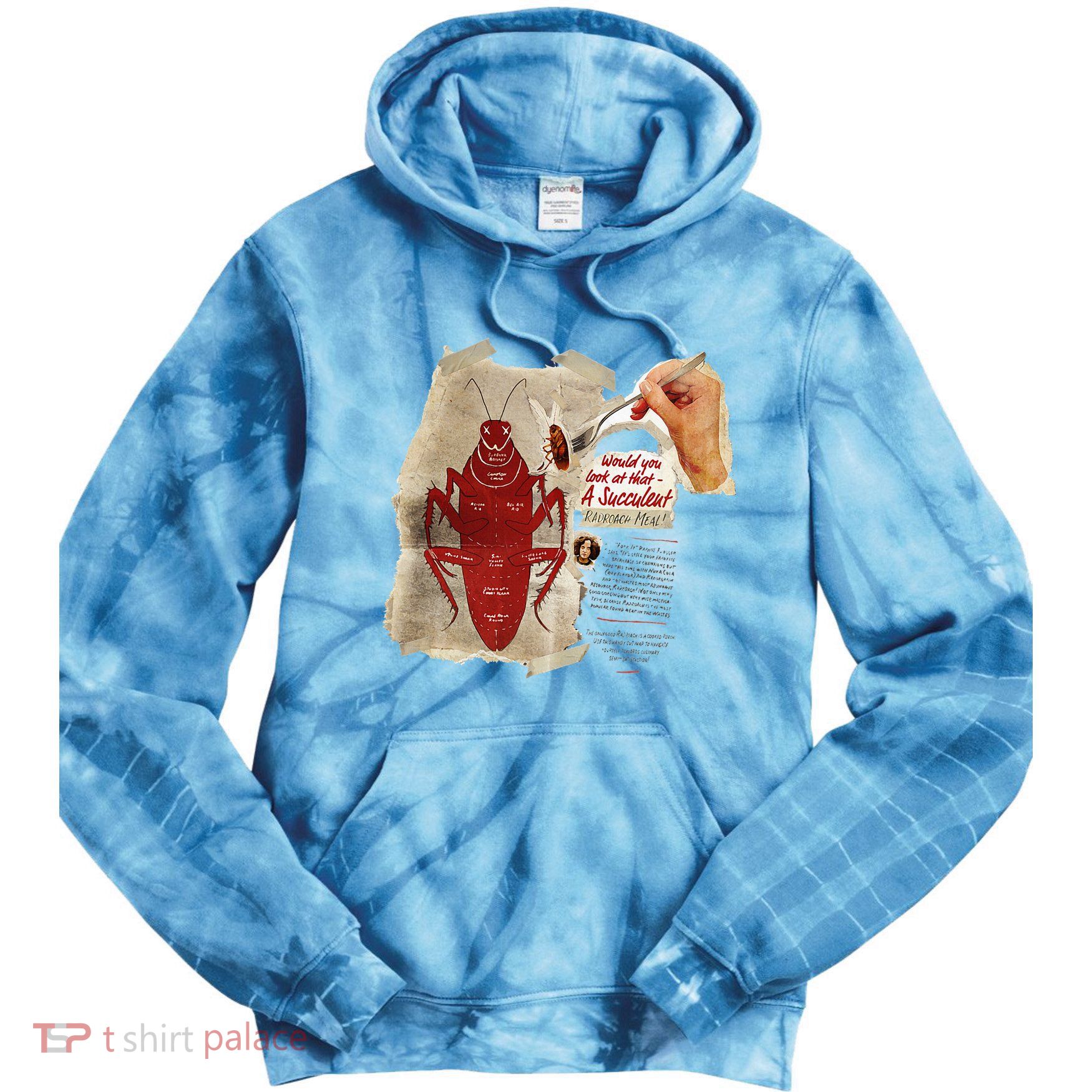Fallout Radroach Retro Ad Tie Dye Hoodie