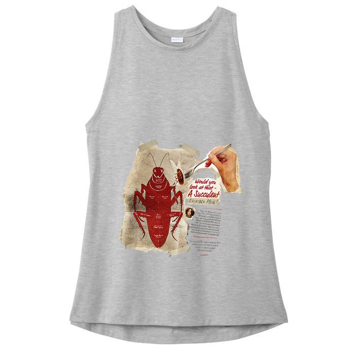 Fallout Radroach Retro Ad Ladies PosiCharge Tri-Blend Wicking Tank