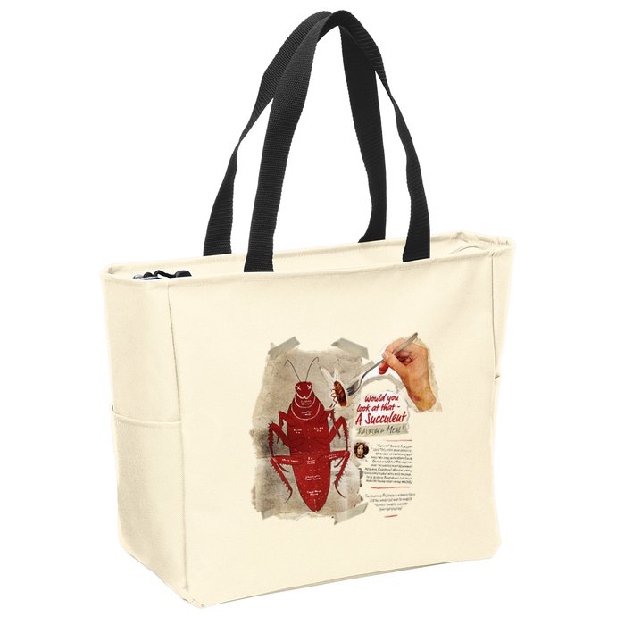 Fallout Radroach Retro Ad Zip Tote Bag