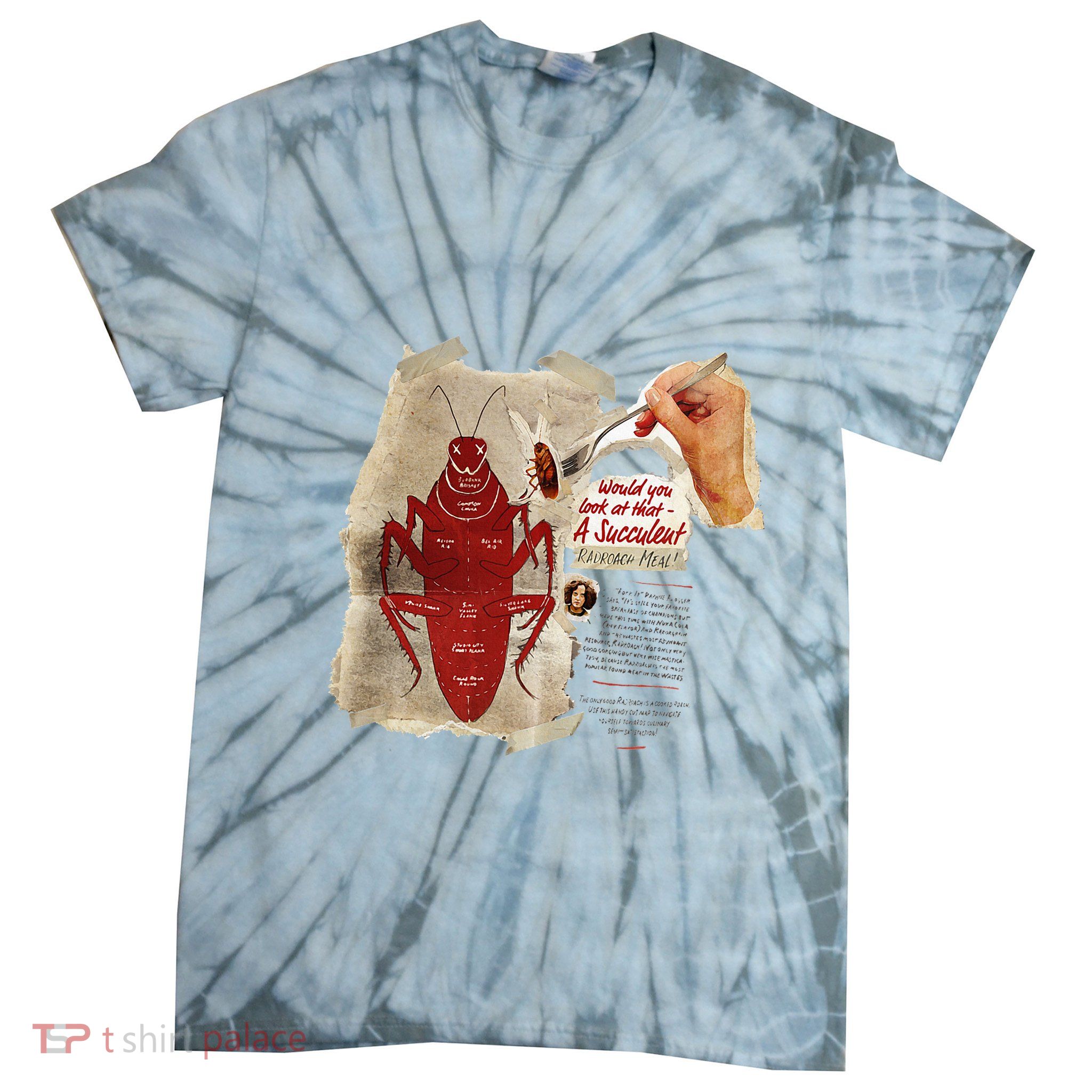 Fallout Radroach Retro Ad Tie-Dye T-Shirt
