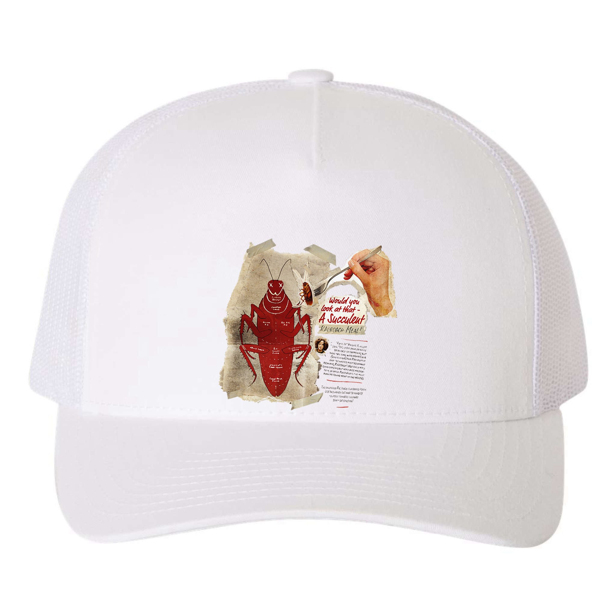 Fallout Radroach Retro Ad Yupoong Adult 5-Panel Trucker Hat