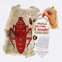 Fallout Radroach Retro Ad Large Microfiber Waffle Golf Towel