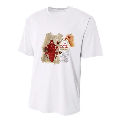 Fallout Radroach Retro Ad Youth Performance Sprint T-Shirt