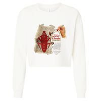 Fallout Radroach Retro Ad Cropped Pullover Crew