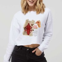Fallout Radroach Retro Ad Cropped Pullover Crew