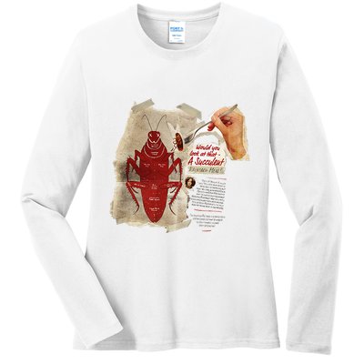 Fallout Radroach Retro Ad Ladies Long Sleeve Shirt