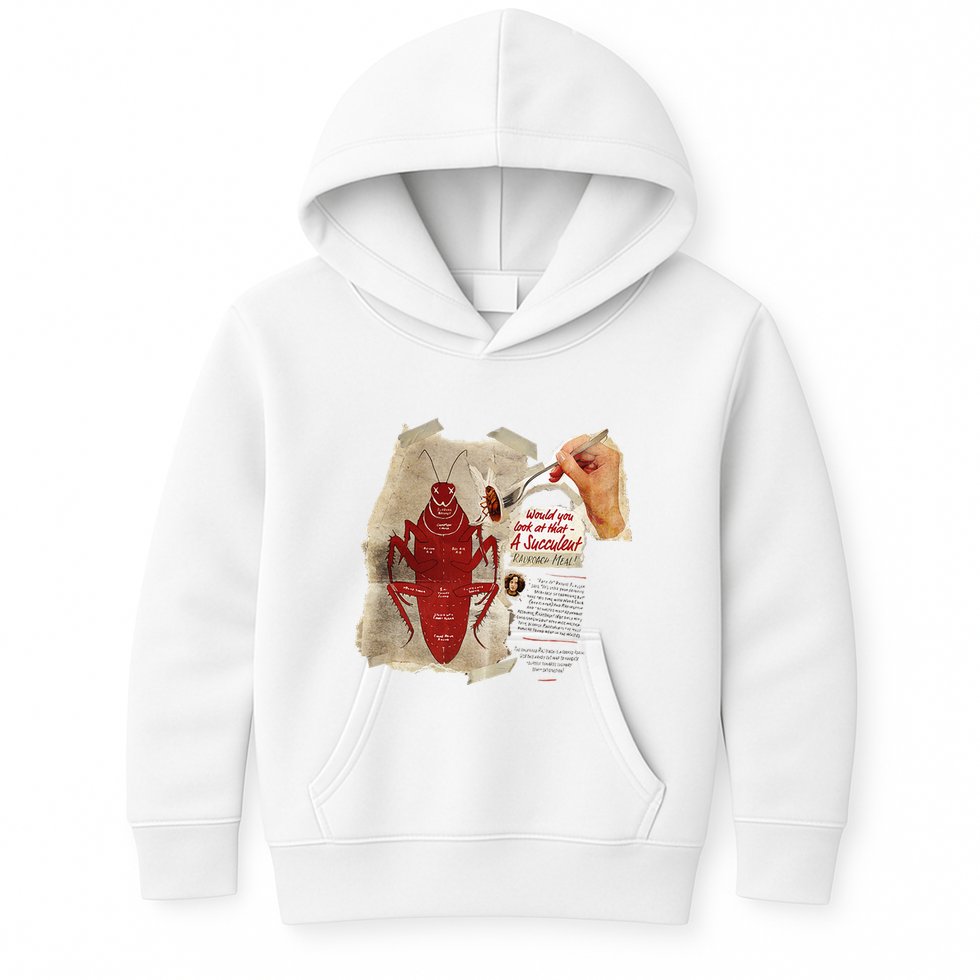 Fallout Radroach Retro Ad Kids Hoodie