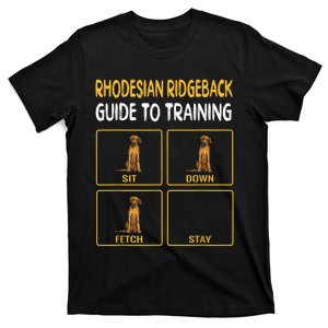 Funny Rhodesian Ridgeback Guide To Training Dog Obedience T-Shirt